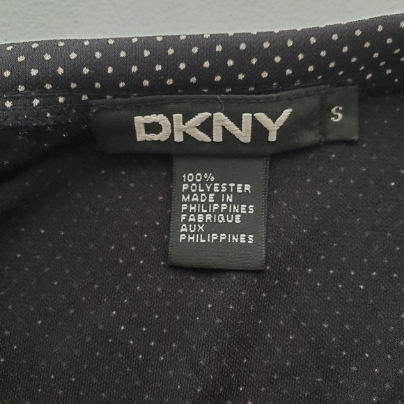 Dkny Small Black Polka Dot Sleeveless Tank Top 90s - Picture 5 of 5